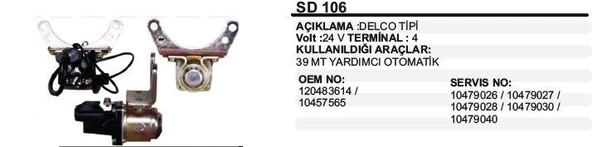REMARK MARŞ OTOMATİĞİ 24V 39 MT YARDIMCI OTOMATİK DELCO TİP ürün görseli 1