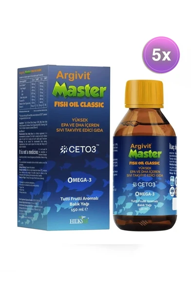 Argivit Master Fish Oil-Balık Yağı 150ml 3 Adet ürün görseli 1
