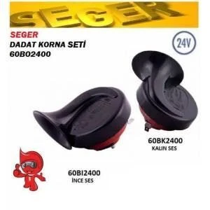 SEGER 60BO2400 24V DADAT KORNA ÇİFTLİ MAKO TİP TEK FİŞ ürün görseli 1