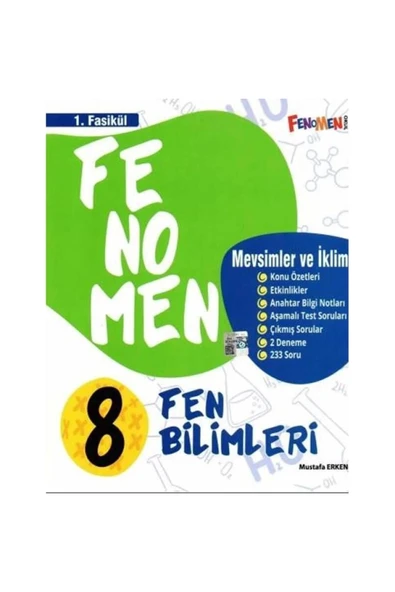 Fenomen 8. Sınıf Lgs Fen Bilimleri 1. Fasikül Konu Özetli Soru Bankası ürün görseli 1