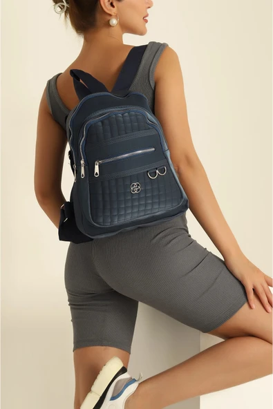 FHD BAGS Saten, Kapitone, Su Geçirmez, Çok Bölmeli, Trend Önerisi, Sırt Çantası, Yürüyüş Çantası ürün görseli 1