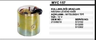 DODO GÖVDELİ YASTIK 12V NISSAN LEVEND 6008 MITSUBISHI TİP ürün görseli 1
