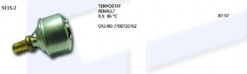 TERMOSTAT RENAULT R9 86C ürün görseli 1
