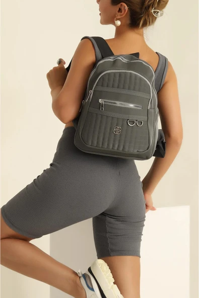 FHD BAGS Saten, Kapitone, Su Geçirmez, Çok Bölmeli, Trend Önerisi, Sırt Çantası, Yürüyüş Çantası ürün görseli 1