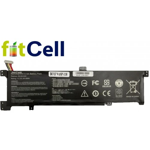 FitCell Asus K401UQ-FA177D K401UB-FR064D uyumlu Laptop Notebook Batarya - Pil ürün görseli 1