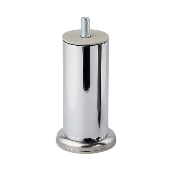 Krom Gümüş 10 cm Metal Mobilya Ayağı Modern Koltuk Kanepe Dayanıklı Tv Ünite m8 Civatalı Ayakları ürün görseli 1