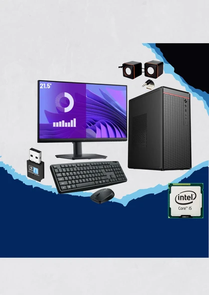 DAGMOR BN2015025 İNTEL İ5 2GEN 16GB RAM 240GB SSD 21.5'' EKRAN FULL SET MASAÜSTÜ BİLGİSAYAR ürün görseli 1