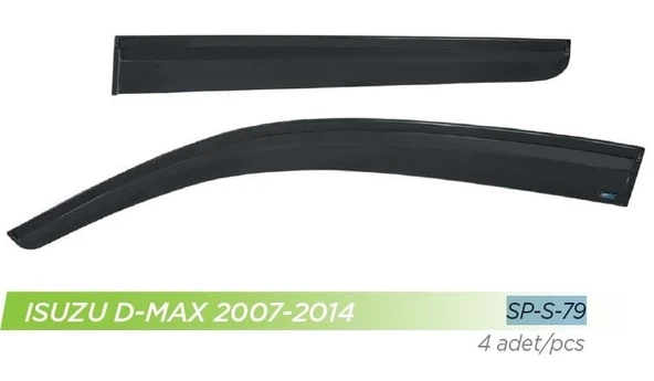 SUNPLEKS CAM RÜZGARLIĞI ISUZU D-MAX 2007-2014 ÖN-ARKA SPORT STYLE ürün görseli 1