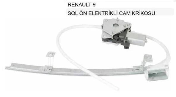 INWELLS CAM KRİKOSU ELEKTRİKLİ ÖN SOL  RENAULT R9-R11 44331 ürün görseli 1