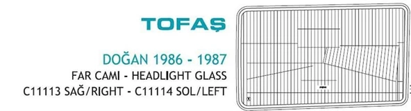 AYFAR FAR CAMI FIAT DKŞ 1985-1987 FIAT DKŞ M.131 DOĞAN SOL ürün görseli 1