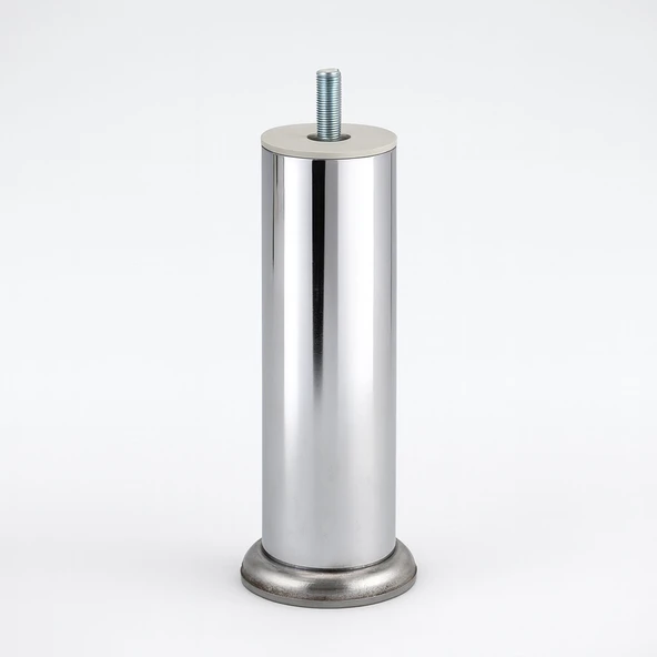 Krom Gümüş Metal 15 cm Mobilya Ayağı Modern Koltuk Kanepe Dayanıklı Tv Ünite m8 Civatalı Ayakları ürün görseli 1