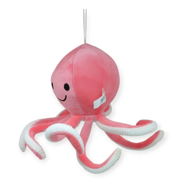 Peluş Sevimli Ahtapot 30 cm - Pembe - Resim 2