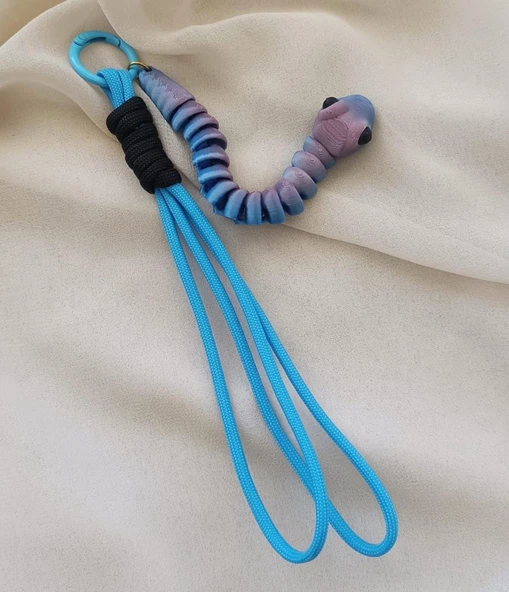 Anahtarlık Çanta Süsü 3D Yılan Snake Oynar Eklem Oyuncak Yılbaşı Doğum Günü Hediye ürün görseli 1