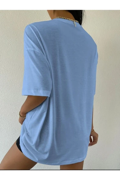 The Best Version Printed Oversize Unisex T-shirt - Resim 4