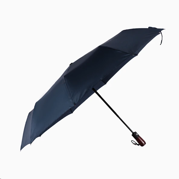 Biggdesign Moods Up Premium Ahşap Saplı Lacivert Otomatik Şemsiye ürün görseli 1
