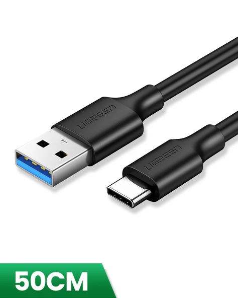 UGREEN USB 3.0 USB-C Data ve Şarj Kablosu 50 cm, 20881 ürün görseli 1