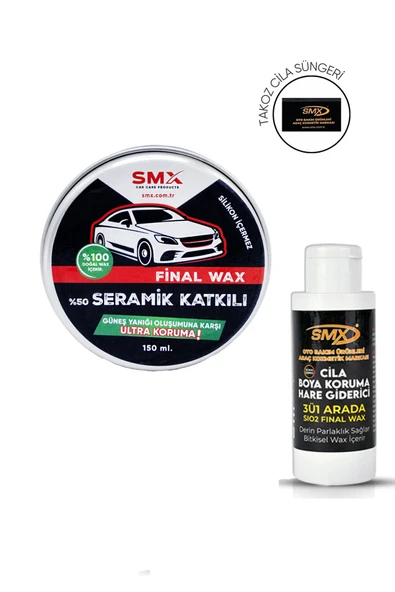 Final Wax 150 Gr/ Seramik Katkılı Hızlı Pratik Cila 3'ü 1 Arada Hare Giderici ürün görseli 1