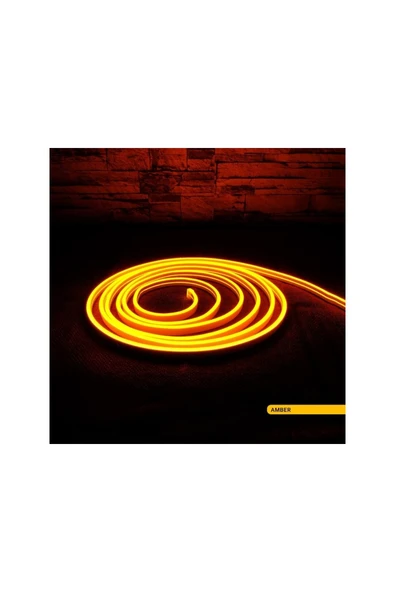 Noas Neon Amber Işık Hortum Led 12V ( 5 Metre ) Dış Mekan ürün görseli 1