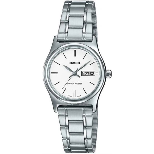 Casio LTP-V006D-7B2UDF Quartz Çelik Gri Beyaz Kadran 25 mm Kadın Kol Saati ürün görseli 1