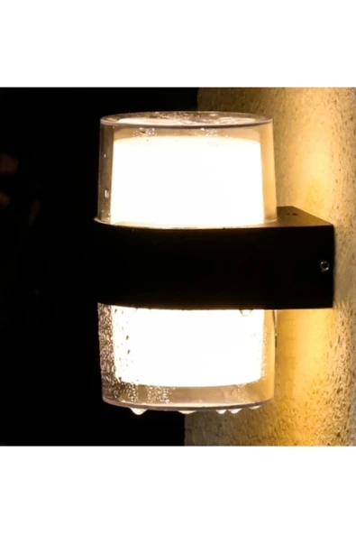 Cata Bora Silindir Led Duvar Aplik 12w 3200K Günışığı IP54 Çift Taraflı ürün görseli 1