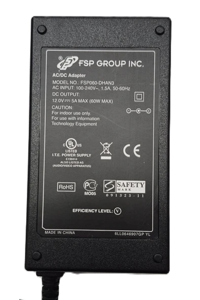 FSP 12V 5A LED Monitör Kamera Adaptörü FSP060-DHAN3 ürün görseli 1