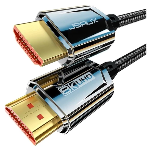 CV0046 5 Metre Çinko 8k HDMI Kablo 2.1 Kablo Ultra Yüksek Hızlı 48 Gbps, (8k @ 60Hz 4K @ 120Hz 144Hz) Earc HDR10 Hdcp 2.2 ve 2.3 3d, Ps5 / Ps4 / X-Box/uhdtv/blu-Ray ile Uyumlu ürün görseli 1