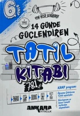 6. Sınıf 14 Günde Güçlendiren Tatil Kitabı Ankara Yayıncılık ürün görseli 1