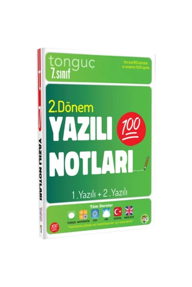 Tonguç 7. Sınıf Yazılı Notları 2. Dönem 1.+2. Yazı ürün görseli 1