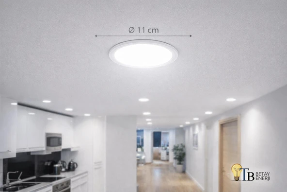 6W Yuvarlak LED Panel Gün Işığı 6500K - Resim 2