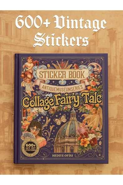 Bam 45 Sayfa Wintage Sticker Kitabı– Bullet Journal & Scrapbook için Renkli Bantlar ürün görseli 1