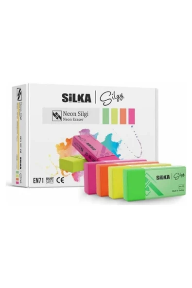 Neon Silgi Çok Renkli Büyük Boy Silgi 1 Adet ürün görseli 1