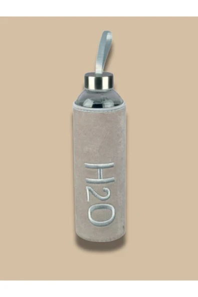 Tohana H2o Peluş Kılıflı Cam Matara 600 ML ürün görseli 1