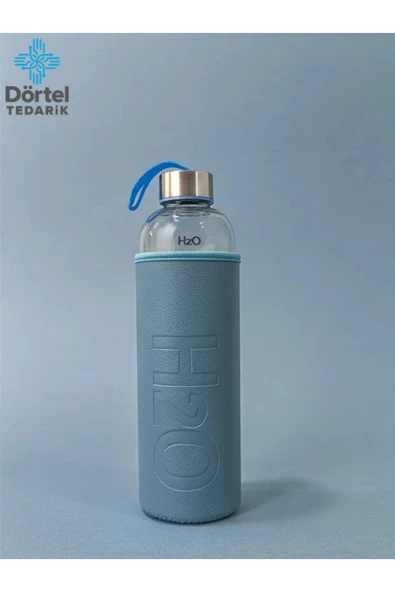 Tohana H2o Deri Kılıflı Cam Matara 500 ML ürün görseli 1