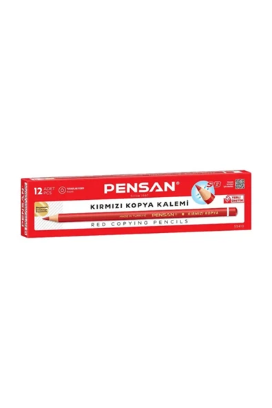 Kırmızı Kopya Kalemi 12'li Paket ürün görseli 1