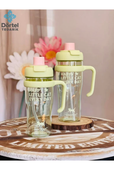Tohana H2o Tritan Saplı Pipetli Matara 1250 ML ürün görseli 1