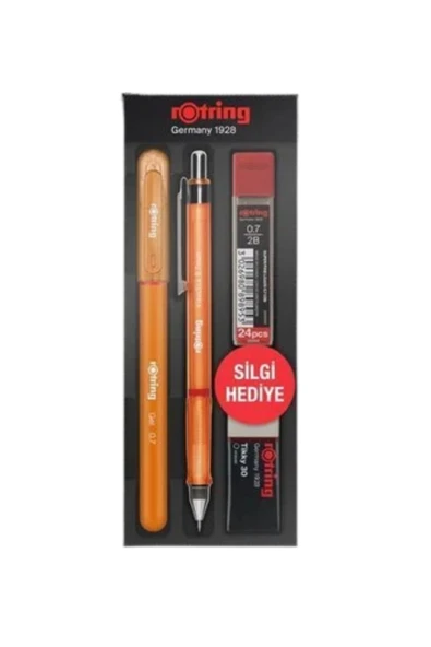 Rotring Okul Seti Visuclick+Jel 0.7 MM Turuncu ürün görseli 1