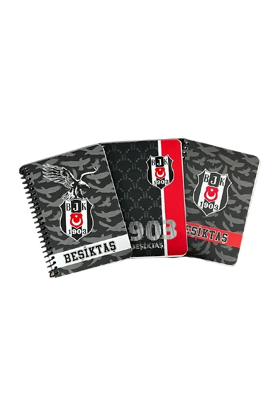 Tmn Bloknot Beşiktaş Spr Krt Kapak A6 3'lü Set 108 ürün görseli 1