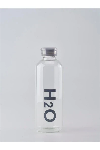 Tohana H2O 1lt Borosilikat Cam Matara Gri ürün görseli 1