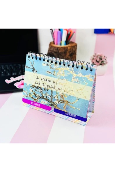 Badem Çiçeği Tasarımlı Konuşan Planner 1227 ürün görseli 1