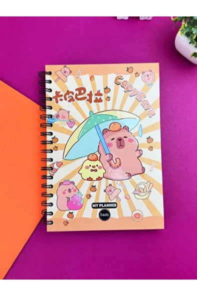 Mielibon Capybara Karakterli Tatlı Planlayıcı Konuşan Ajanda ürün görseli 1