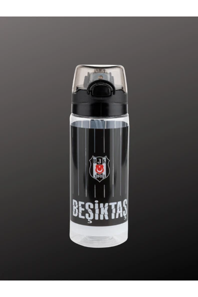 Me Çanta Beşiktaş İnce Çubuk Desenli 500 Ml Plastik Matara - 25371 ürün görseli 1