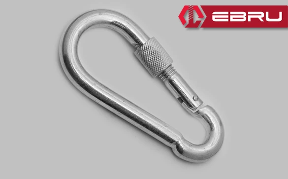 Vidalı Karabina, Kanca, Çengel 12mm - 10 Adet ürün görseli 1