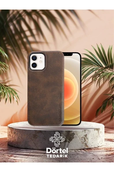 DEERDERİ Juno İphone Hakiki Deri Koruyucu Kılıf Iphone 12/12 Pro Uyumlu ürün görseli 1