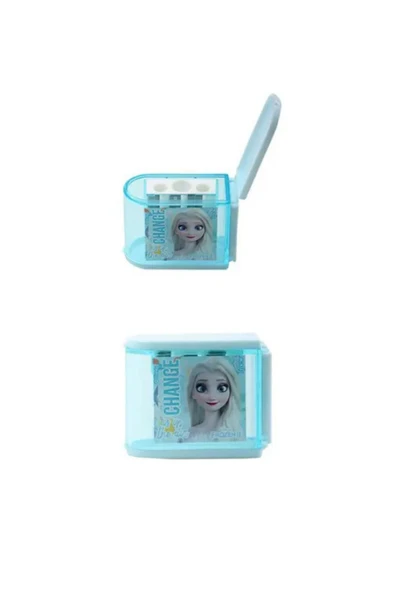 Kalemtıraş Frozen Hazneli 3 Bıçaklı Mavi 44676 ürün görseli 1