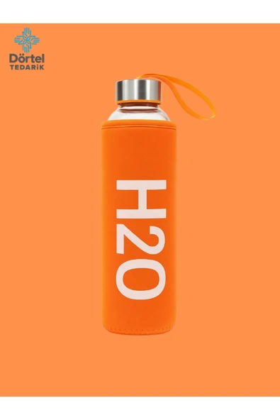 Tohana H2o Kılıflı Cam Matara 600 Ml ürün görseli 1