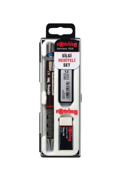 Rotring Rotring Tikky Versatil Kahverengi 3 Lü Okul Seti Silgi Hediye ürün görseli 1