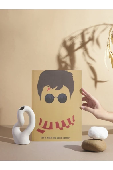 Harry Potter Temalı Çizgisiz Defter Zamansız Ajanda ürün görseli 1