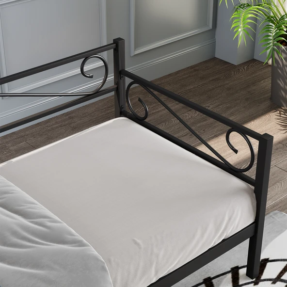 Luna Daybed 100X200 cm Siyah Renk - Resim 2
