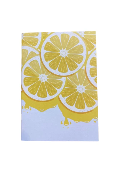 Limon Dilimleri Temalı Çizgisiz Defter ürün görseli 1