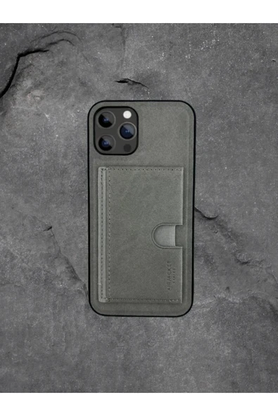 DEERDERİ Kartlıklı Tutacaklı İphone Hakiki Deri Koruyucu Kılıf Iphone 16 ürün görseli 1